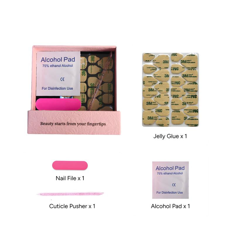 Premium Handmade Soft Pink Bow Press On Nails 3D Floral Luxury Reusable Gel Mani Set