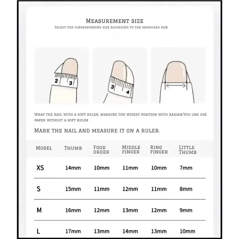 Marsvera - Sweet Cherry & Bow Handmade French Almond Press-On Nails